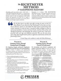 The Richtmeyer Method for Saxophone Mastery 1 - Spiralbindung 