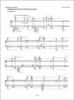 Perduto in Una Citta' D'Acque Per Pianoforte 