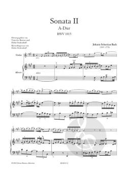 Sonate 2 A-Dur BWV 1015 von Johann Sebastian Bach 