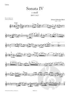 Sonate 4 c-moll BWV 1017 von Johann Sebastian Bach 