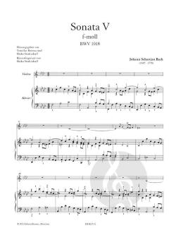 Sonate 5 f-moll BWV 1018 von Johann Sebastian Bach 