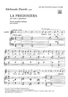 La Prigioniera No.2 From 3 Canzoni Su Poesie Popolari Italiane 