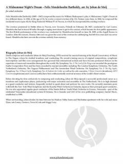 A Midsummer Night's Dream von Felix Mendelssohn Bartholdy 