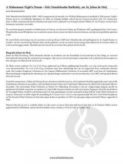 A Midsummer Night's Dream von Felix Mendelssohn Bartholdy 