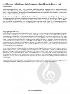 A Midsummer Night's Dream von Felix Mendelssohn Bartholdy 