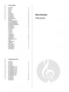 Bacchanalia von Philip Sparke 