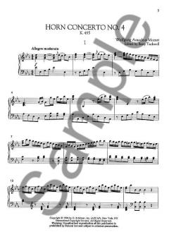 Horn Concerto Nr. 4 KV495 von B Tuckwell für Horn und Klavier