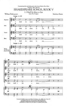 Shakespeare Songs Book 5 (Matthew Harris) 