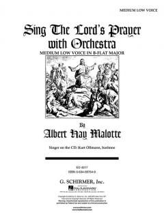 Sing The Lord's Prayer With Orchestra von Albert Hay Malotte 