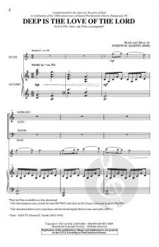 Deep Is the Love of the Lord von Joseph M. Martin 