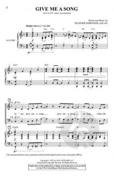 Give Me a Song von Heather Sorenson 