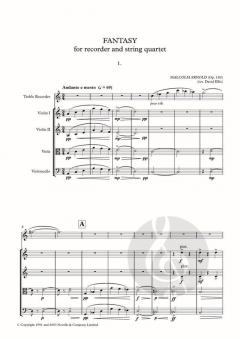 Fantasy for Recorder and String Quartet von Malcolm Arnold 