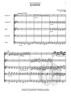 Kanon In D For Brass Quintet (Johann Pachelbel) 