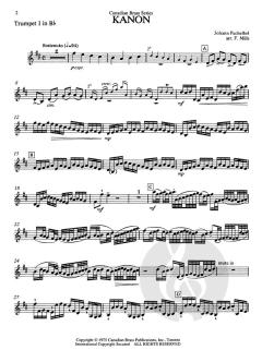 Kanon In D For Brass Quintet (Johann Pachelbel) 