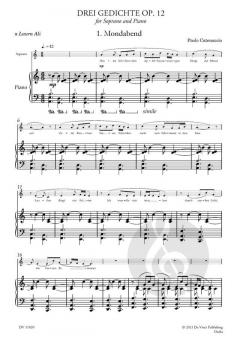3 Gedichte op. 12 von Paolo Catenaccio 