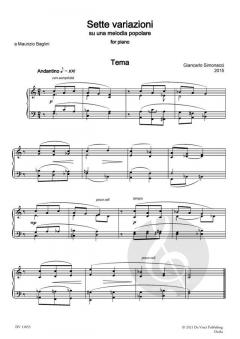 Sette variazioni su una melodia popolare von Giancarlo Simonacci 