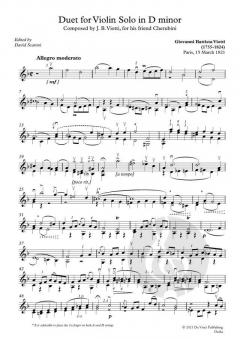 Duetto for Violin solo in D minor von Giovanni Battista Viotti im Alle Noten Shop kaufen