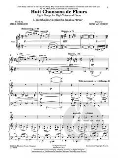 8 Chansons de Fleurs von Ricky Ian Gordon 