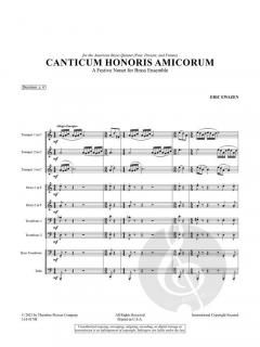 Canticum Honoris Amicorum von Eric Ewazen 