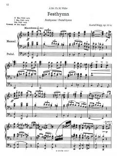 5 Stücke für Orgel op.16, op.22 von Gustaf Hägg im Alle Noten Shop kaufen