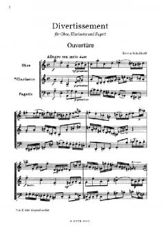 Divertissement von Erwin Schulhoff 
