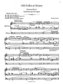 Variationen über Old Folks at Home von Dudley Buck 