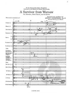 Ein Überlebender aus Warschau von Arnold Schönberg 