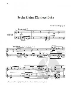 6 kleine Klavierstücke op.19 von Arnold Schönberg im Alle Noten Shop kaufen