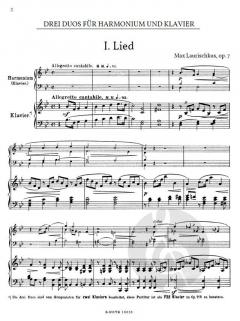 3 Duos op. 7 von Max Laurischkus 
