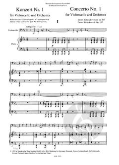 Concerto No. 1 Op. 107 von Dmitri Schostakowitsch 