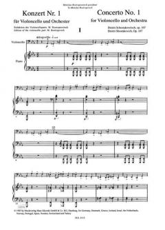 Concerto No. 1 Op. 107 von Dmitri Schostakowitsch 