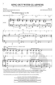 Sing Out with Gladness von Lee Dengler 