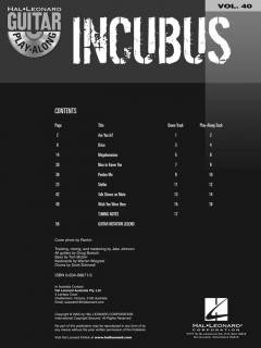 Guitar Play-Along Vol. 40: Incubus von Incubus 