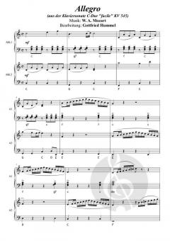Allegro von Wolfgang Amadeus Mozart 