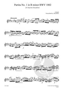 Partita No. 1 in B minor BWV 1002 von Johann Sebastian Bach 