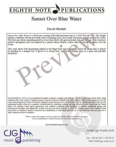 Sunset Over Blue Water von David Marlatt 