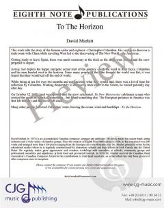 To The Horizon von David Marlatt 