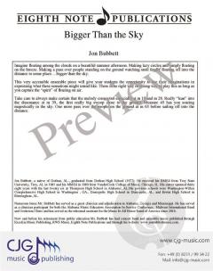 Bigger Than the Sky von Jon Bubbett 