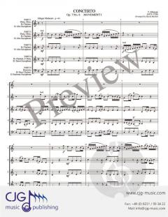 Concerto op. 7 No. 6 Movement 1 von Tomaso Giovanni Albinoni 