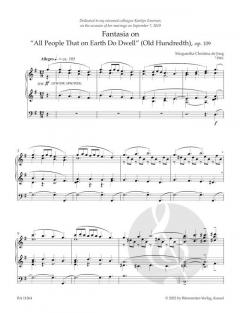 Fantasia on 'All People That on Earth Do Dwell' op. 109 von Margaretha Christina de Jong 