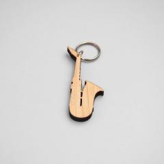 Schlüsselanhänger Saxophon Ahorn 