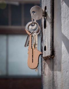 Schlüsselanhänger Saxophon Ahorn 