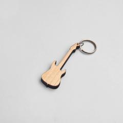 Schlüsselanhänger E-Gitarre Ahorn 