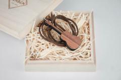 Halskette Gitarre Walnuss 