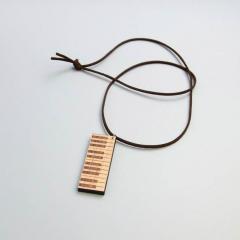 Halskette Piano Ahorn/Walnuss 