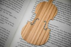 Lesezeichen Violine Eiche 