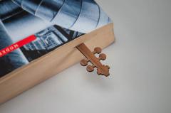 Lesezeichen Violine Walnuss 