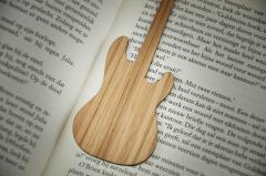 Lesezeichen Bass Gitarre Eiche 