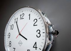 Snare Drum Uhr Slim White 