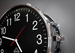 Snare Drum Uhr Orginal Black 